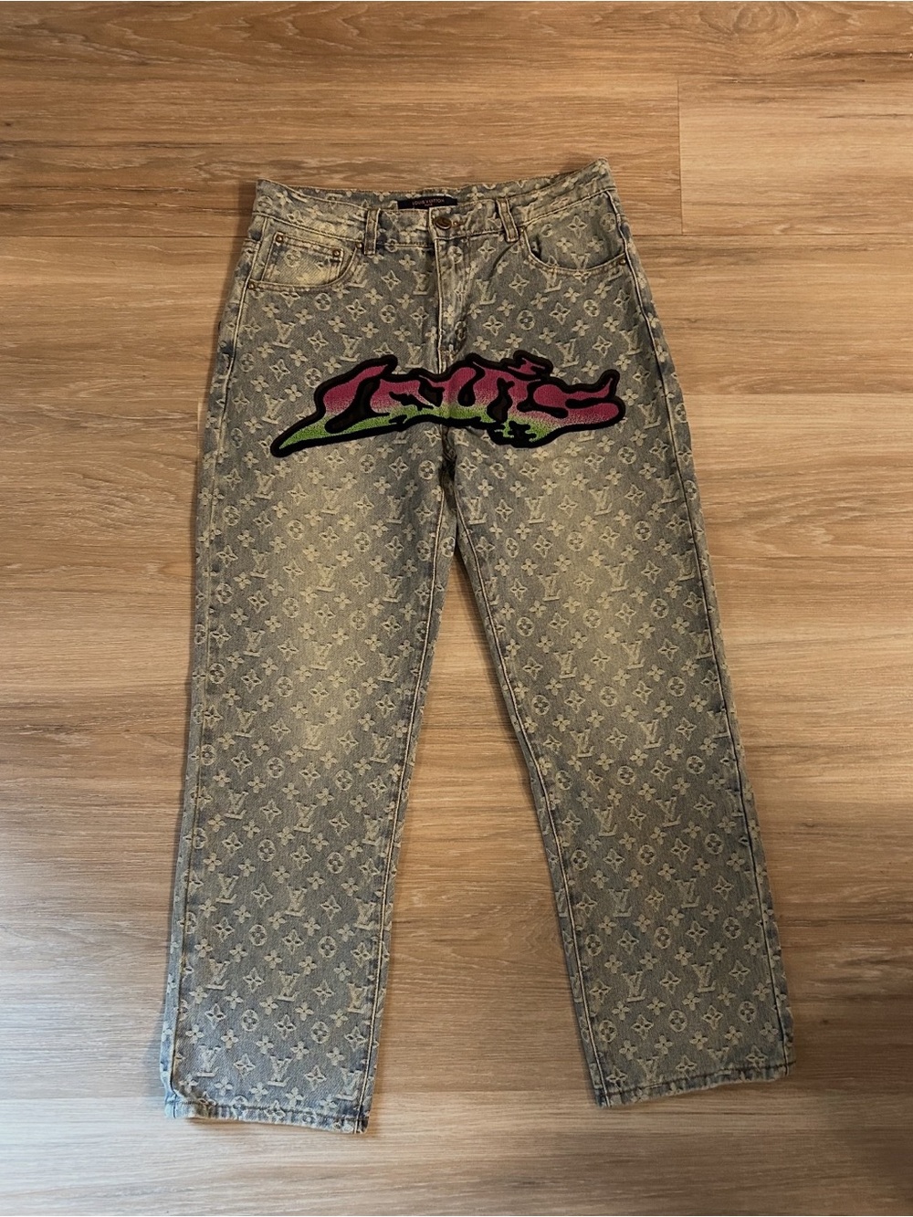 Graffiti Denim Jeans Pants